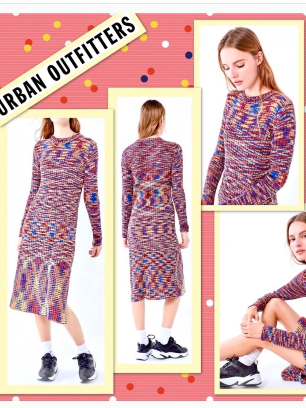 Urban outfitters midi sweater dress